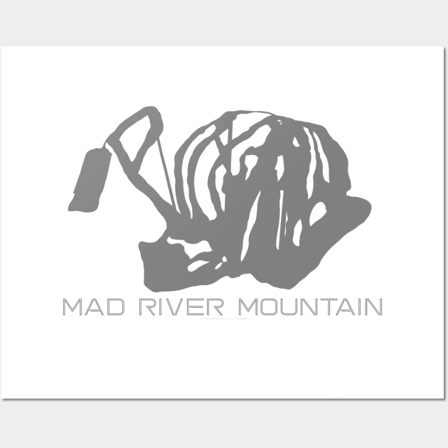 Mad River Mountain Resort 3D Wall Art by Mapsynergy